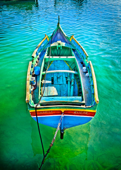 Fischerboot auf Malta Fotokunst Galerie Emsland