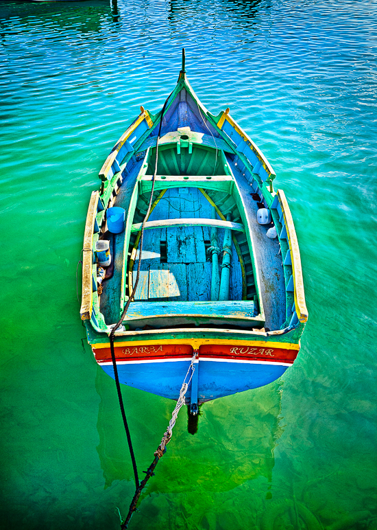 Fischerboot Wandbild